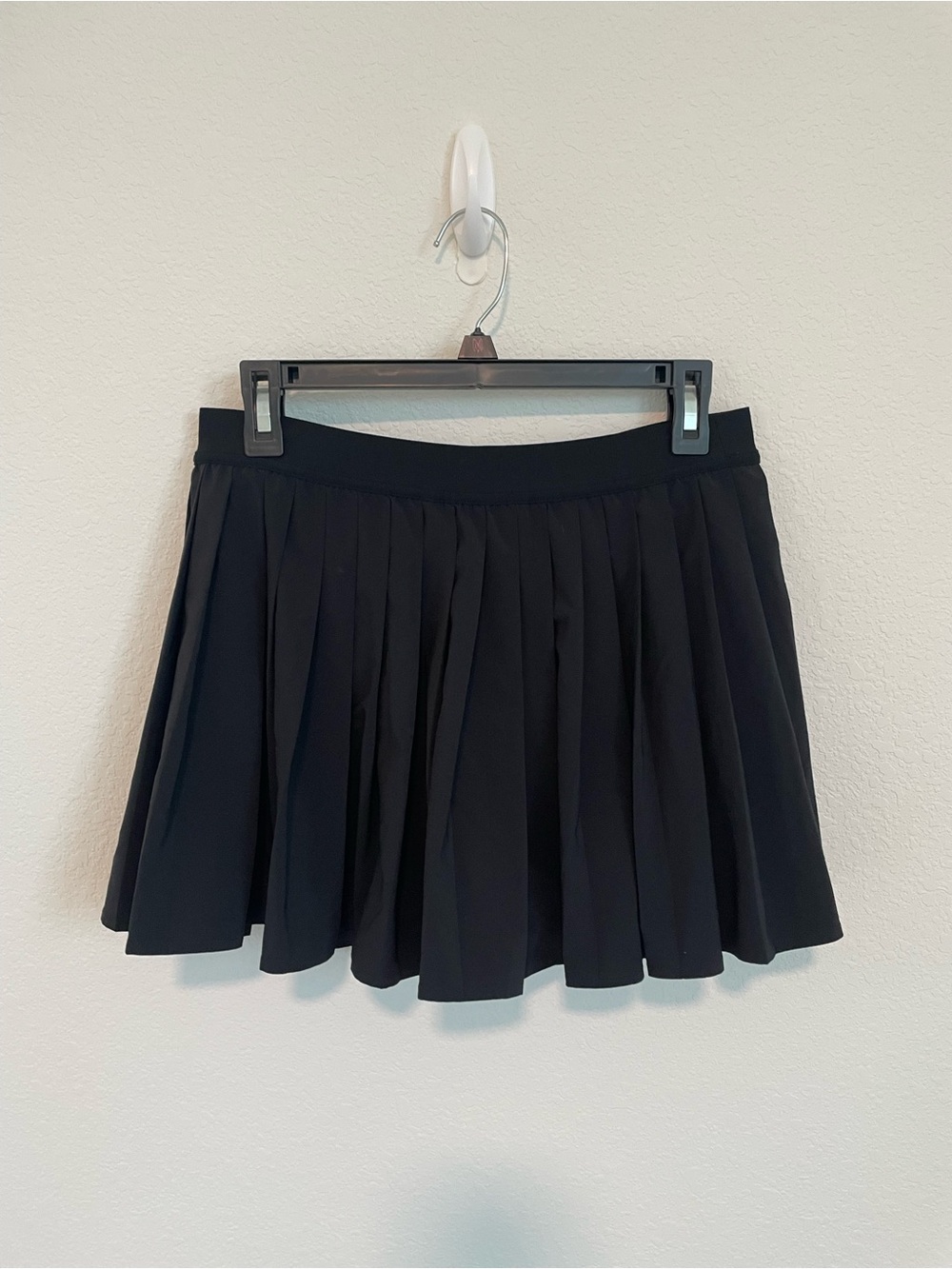 Black Pleated Mini Skort